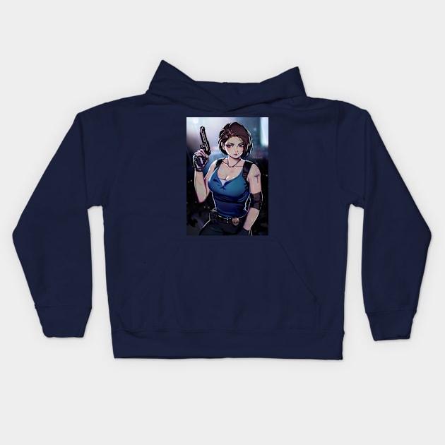 Jill Valentine Kids Hoodie by dat_cravat